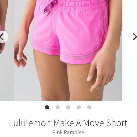 LULULEMON Make a Move Shorts Pink Paradise Size 4 - Picture 2 of 10